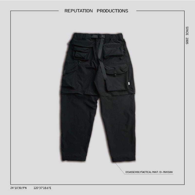 REPUTATION RPTN/ D-PANT.FW - 可拆式戰術長褲/機能工作褲