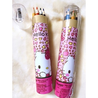 三麗鷗/Hello Kitty凱蒂貓/12色木頭色筆