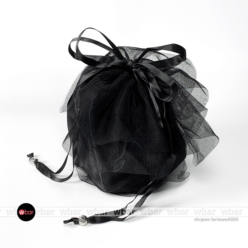 wbar☆日本黑天鵝芭蕾舞者黑紗束口收納包 緞面化妝包 抽繩束口包 圓筒收納包包 拉繩束口袋 生日禮物包裝袋