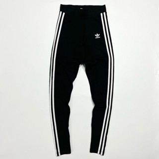 <二手女裝> Adidas Originals Adicolor 三葉草 三線 運動 內搭褲 緊身褲 黑 GN4504