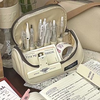 🏆臺灣出貨👍 筆袋Funny's枕頭冬瓜筆袋ins高顏值多功能大容量收納包純色簡約文具盒