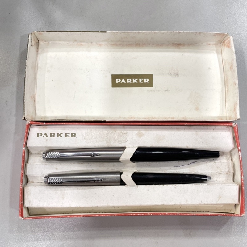 派克45型古董鋼筆 原子筆 對筆