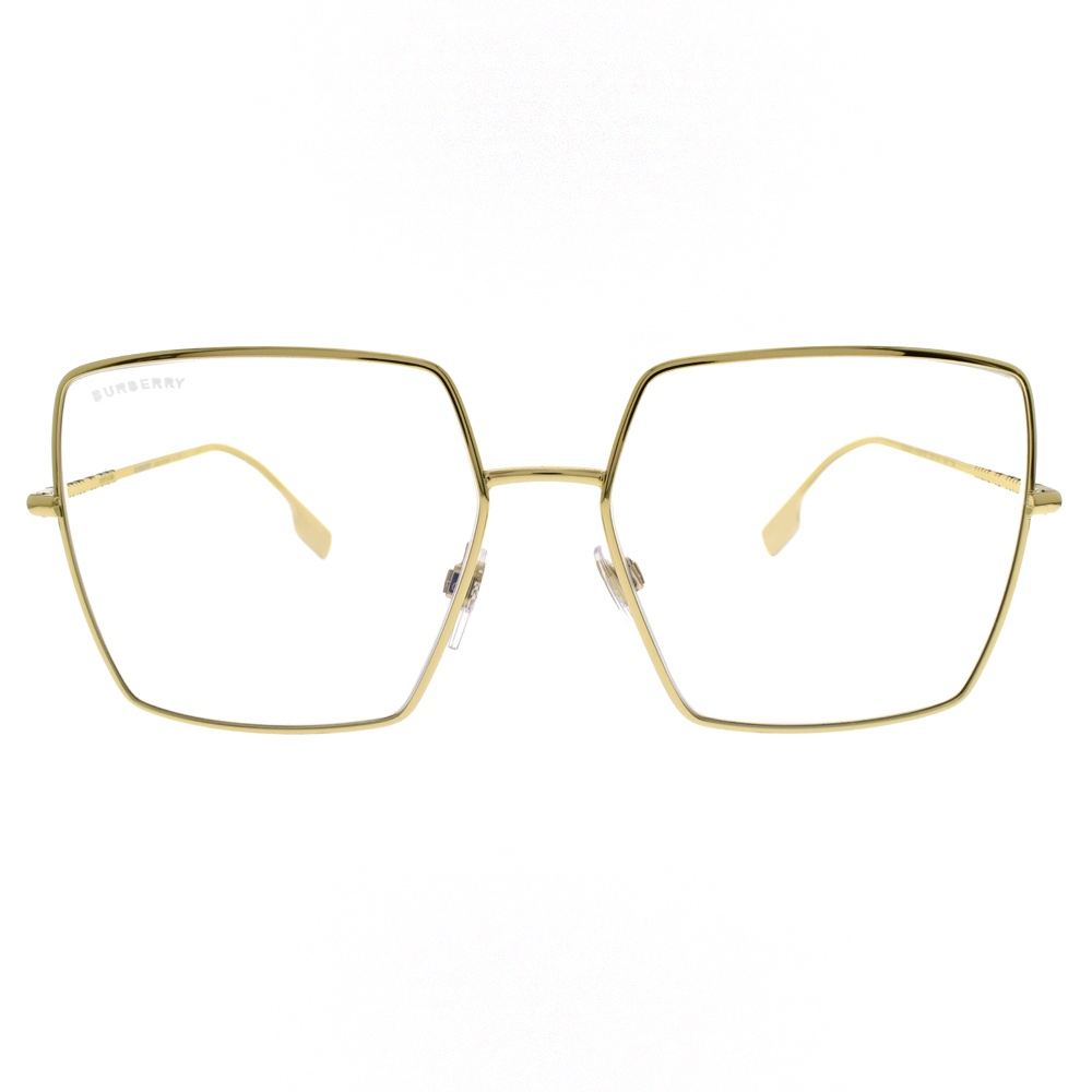 BURBERRY 濾藍光眼鏡 B3133 1109SB 經典格紋方框 眼鏡框 - 金橘眼鏡