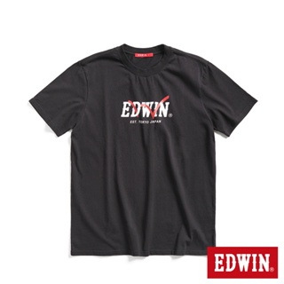 EDWIN 網路獨家 躍動LOGO短袖T恤(黑色)-男款