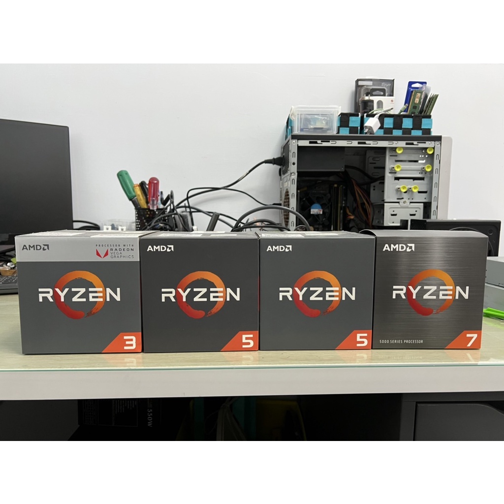 處理器空盒 AMD Ryzen3、Ryzen5、Ryzen7 AM4 超微處理器 空盒 空外盒