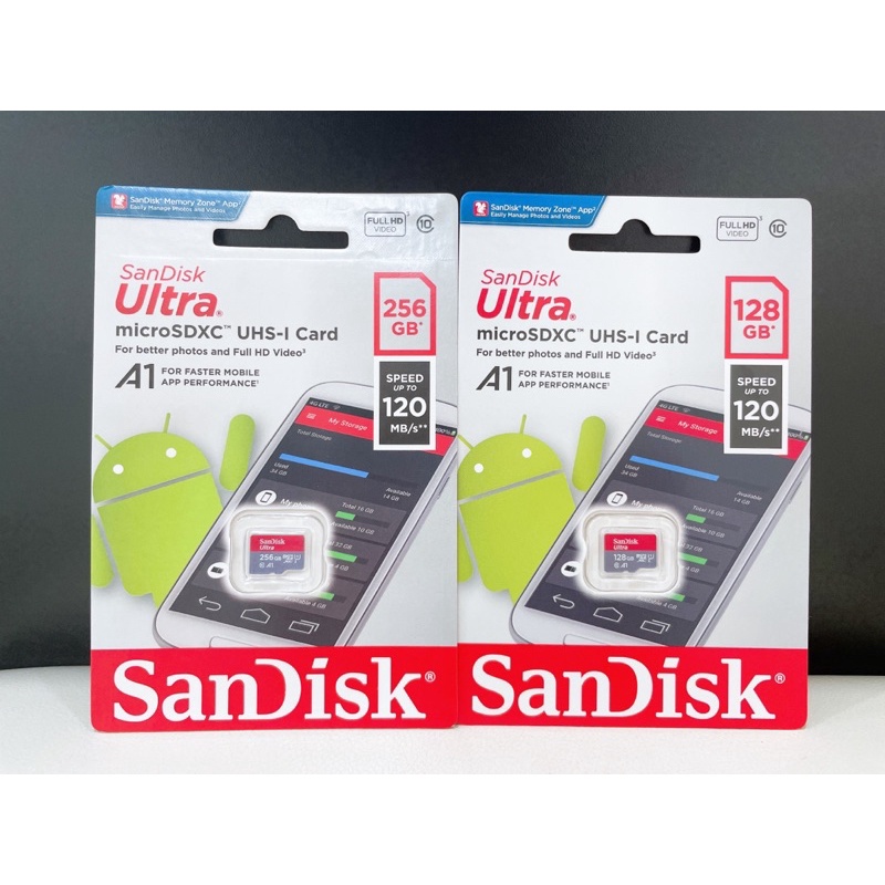 【SanDisk】Ultra microSD A1 128G 256G SanDisk記憶卡 手機記憶卡 SD卡 無轉卡