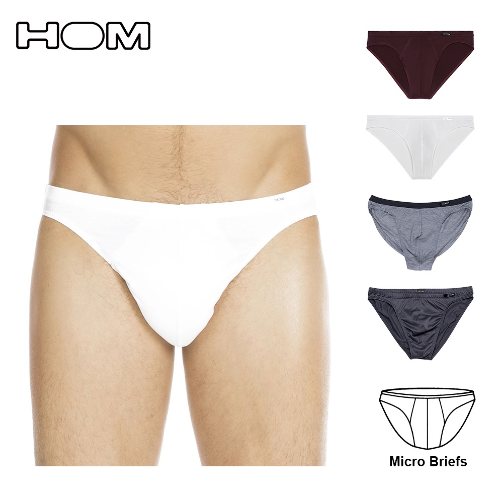 [ HOM ] 法國品牌 Micro Briefs 男三角褲 素色基本 內褲 百貨專櫃 新色上市