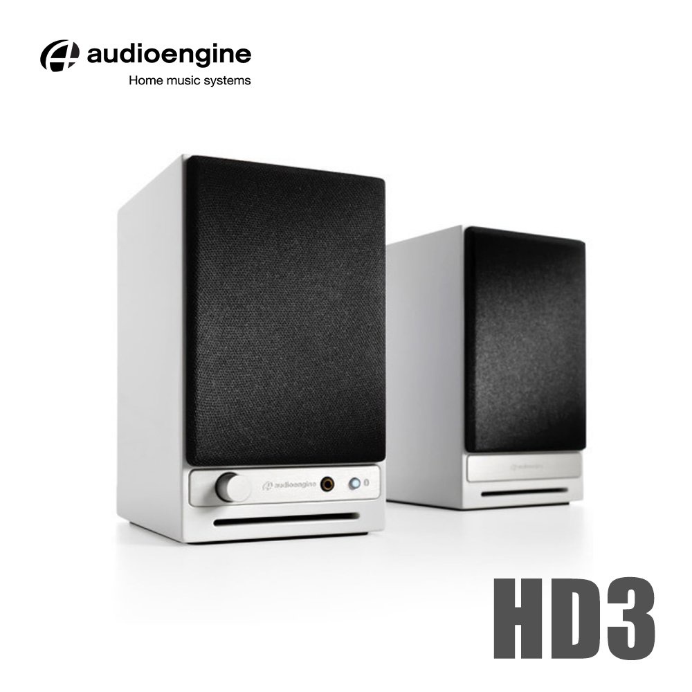 【風雅小舖】【Audioengine HD3 wireless主動式立體聲藍牙書架喇叭-白色款】