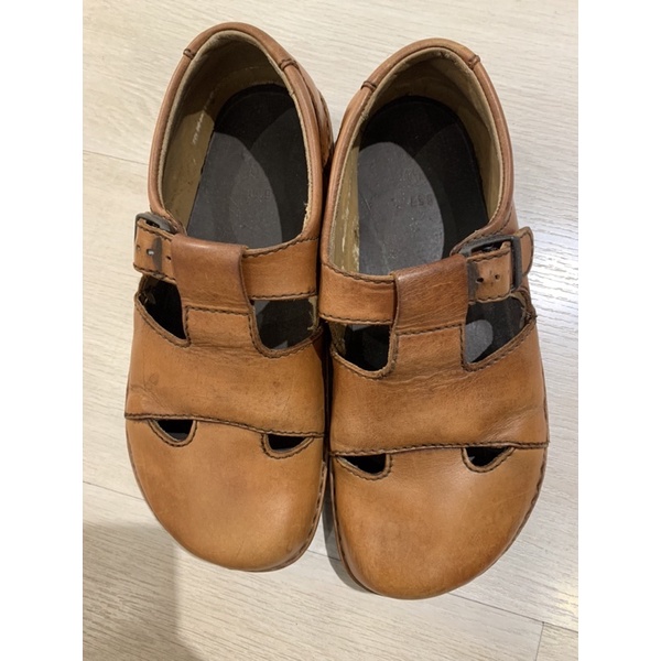 Birkenstock勃肯休閒鞋 FOOTPRINTS焦糖色寬版39號