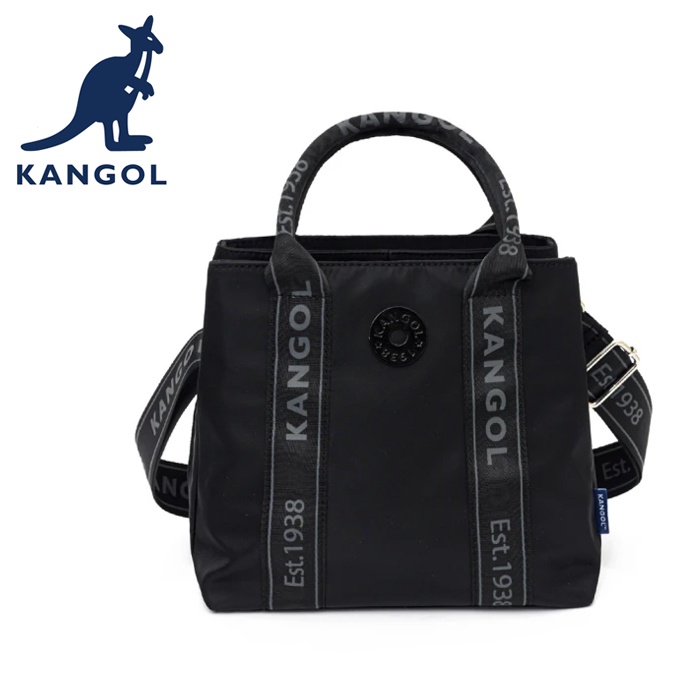 KANGOL 英國袋鼠 手提包 側背包 斜背包 62558701 黑色 米白