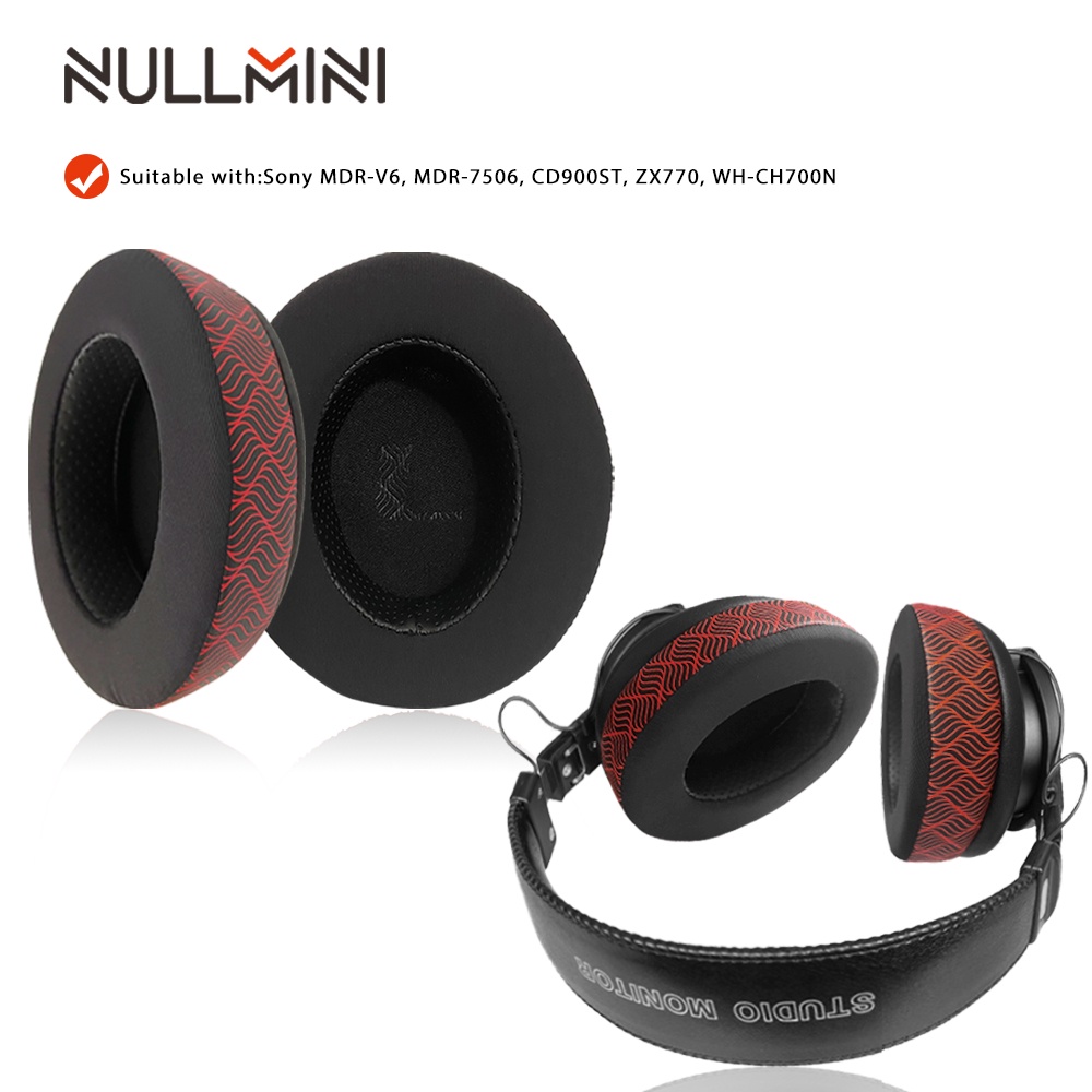 Nullmini 替換耳墊適用於索尼 MDR-V6、MDR-7506、CD900ST、ZX770、WH-CH700N 耳