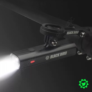 BlackBird-全新德規截止線單車前燈：GoPro下掛式中置公路車燈 鋁合金防水自行車頭燈 USB充電腳踏車強光大燈