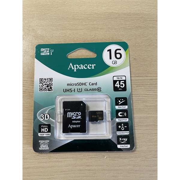 Apacer 宇瞻 16GB MicroSDHC TF UHS-I Class10 記憶卡