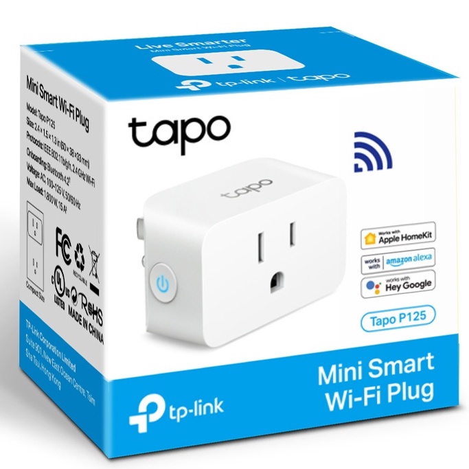 含發票~TP-LINK TAPO P125 迷你型 Wi-Fi 智慧插座 遠端控制 HomeKit 另售 P125M