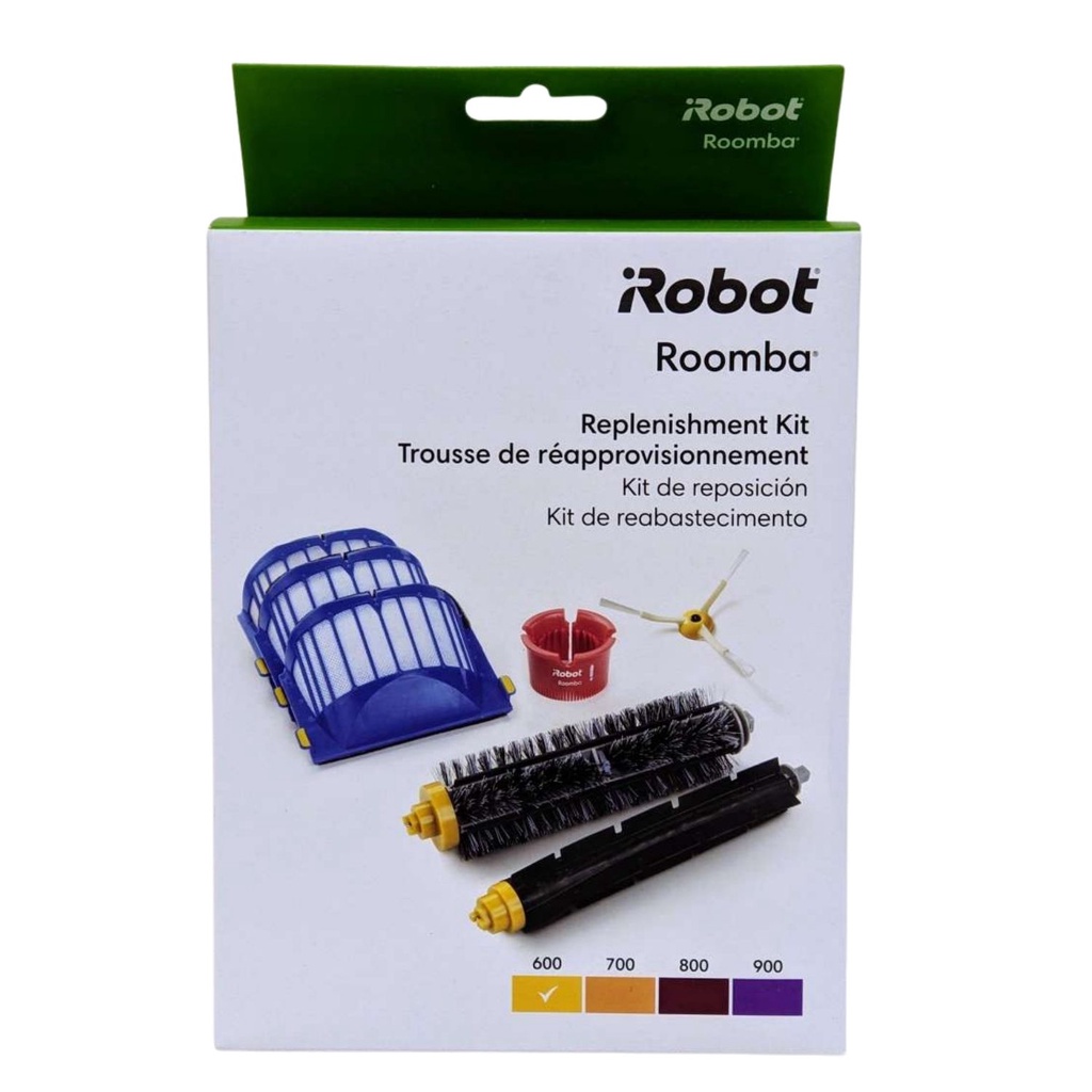 iRobot Roomba 600 原廠 套件組 膠刷毛刷1對 + AeroVac濾網3片 + 邊刷1支 692 690