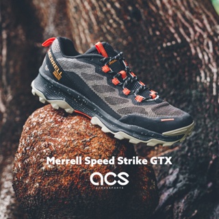 Merrell 戶外鞋 Speed Strike GTX 防水 黑 橘 越野 郊山健行 男鞋【ACS】 ML067245