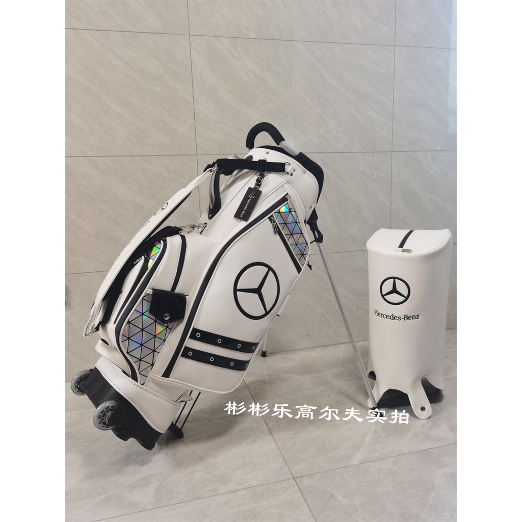 新款賓士高爾夫球包全防水支架帶輪拉桿包Mercedes-Benz男女球袋 HNBJ