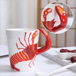臺灣熱銷【樂呦呦】創意 3D動物恐龍馬克杯 手繪卡通陶瓷杯 可愛動物馬克杯 辦公室咖啡喝水杯