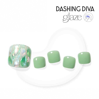 【DASHING DIVA】glaze足部凝膠美甲貼_耀眼橄欖(NAI-DDV-ZPA131D)