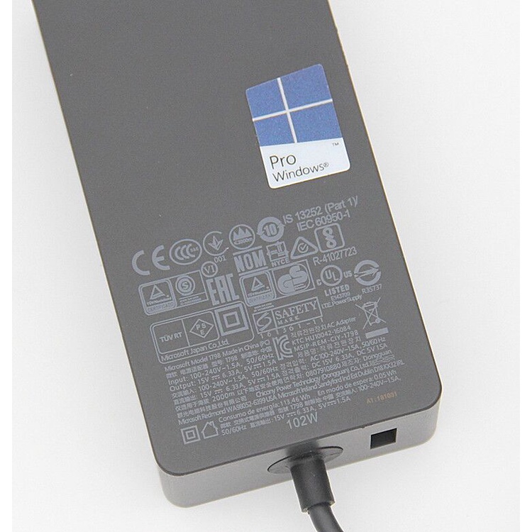 原廠 微軟Surface Book 2 1798 電源增強版充電器102W 變壓器15V 6.33A快充X Pro
