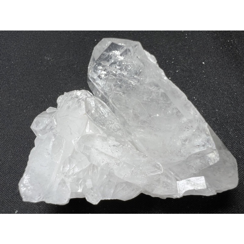 巴西 天然水晶 白水晶 白水晶簇 晶簇  窗子水晶 晶中晶 原礦 No.124