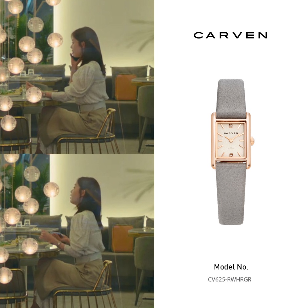 Carven 女士手錶 - CV625 RWH/GR