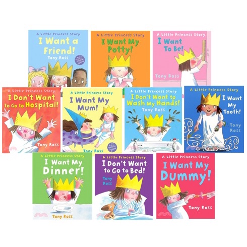 Little Princess (10平裝+1CD) (小公主系列) 情緒管理(有聲書)/Tony Ross Little Princess Story Book 【禮筑外文書店】