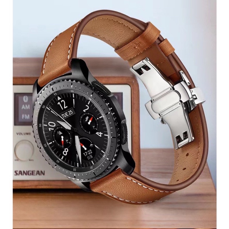 現貨/預購適用三星錶帶Galaxy Watch6/5/4/3代 active2 Samsung手錶錶帶真皮