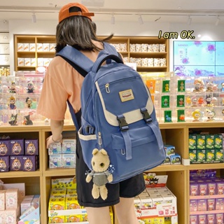 韓式大容量背包可愛簡約書包學生筆記本電腦包