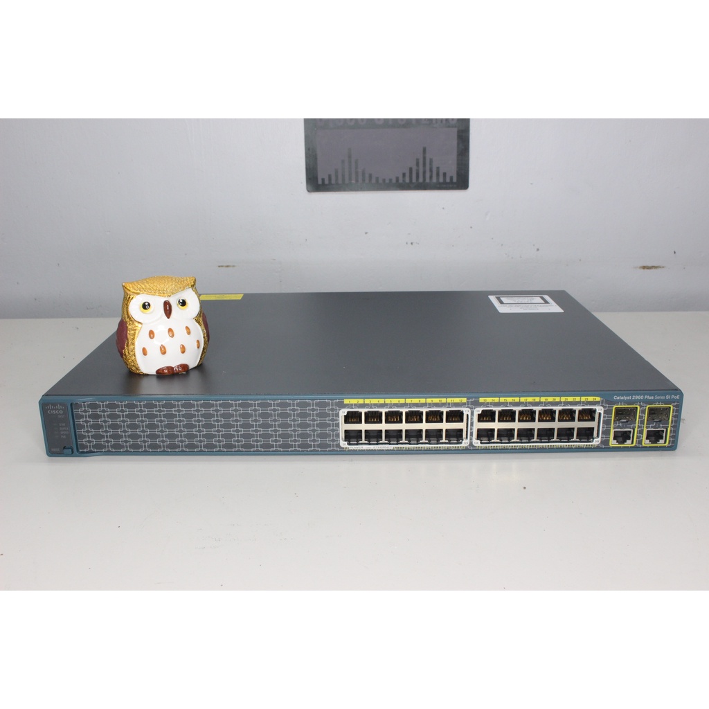 Cisco Catalyst 2960 WS-C2960+24PC-S PLUS SI PoE Switch