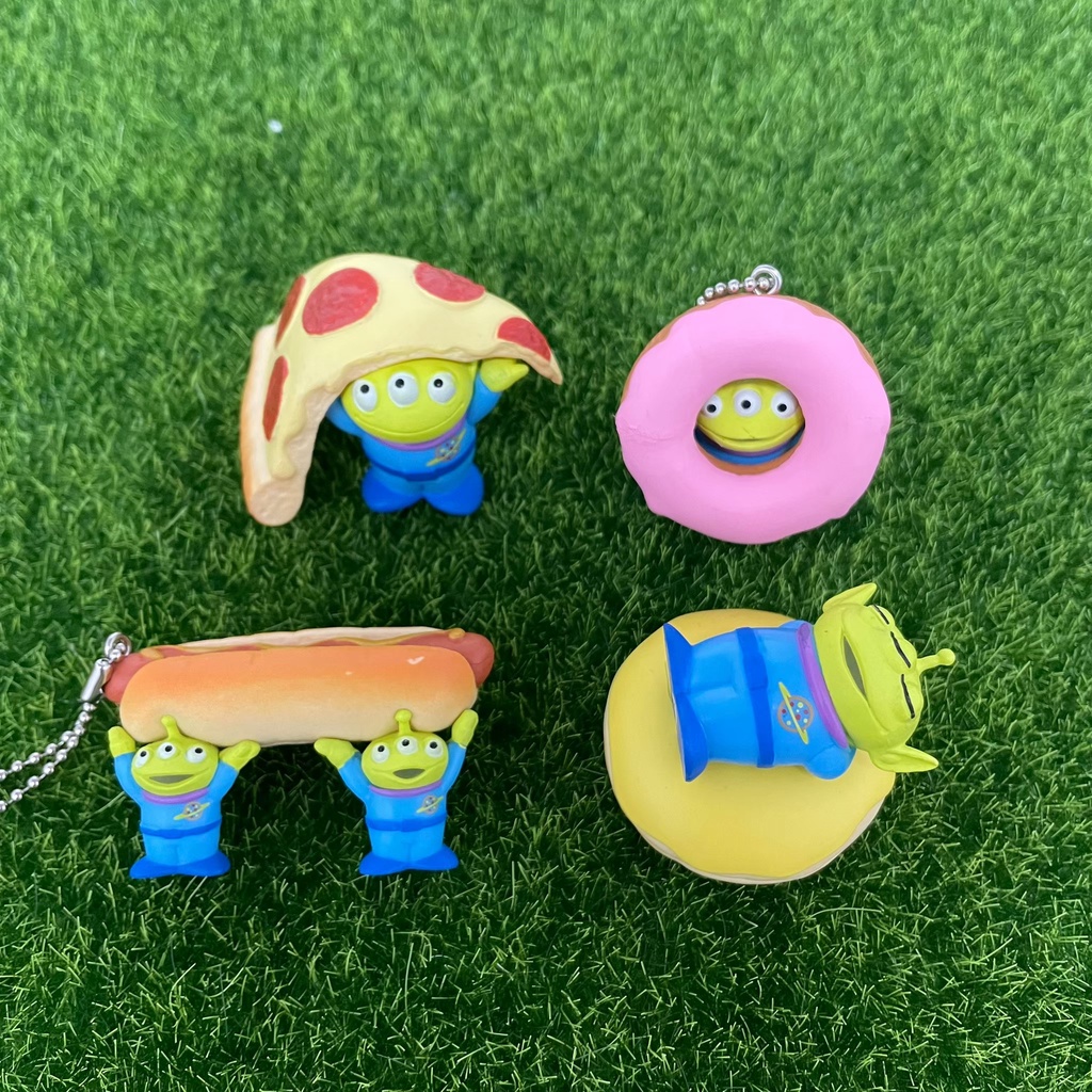 日本 T-ARTS 扭蛋 三眼怪 美味食物 甜甜圈 熱狗 比薩 玩具總動員 公仔 吊飾 鑰匙圈 日本扭蛋 盒玩 日本玩具