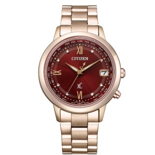 CITIZEN星辰 CB1136-50W Sakura Pink櫻花粉紅金限定款 鈦金屬 光動能電波對時萬年曆腕錶