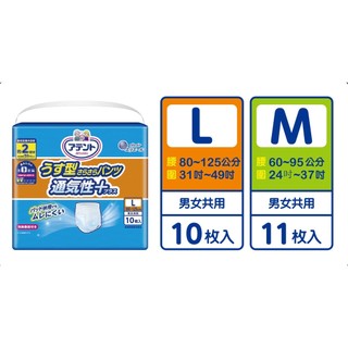 日本大王Attento 愛適多超透氣舒適復健褲 M/L 成人尿褲 尿布 超取限4包