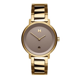 MVMT SIGNATURE II系列CHAMPAGNE GOLD-金色鋼帶鈦色面金色殼手錶