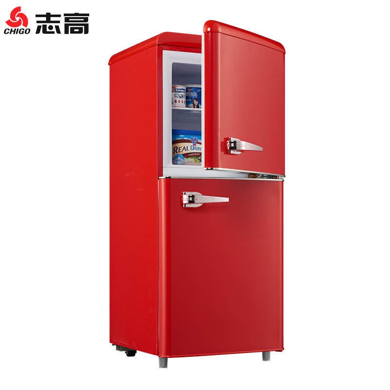 Chigo志高50/118/132升歐式復古冰箱小型冷凍冷藏宿舍雙門家用