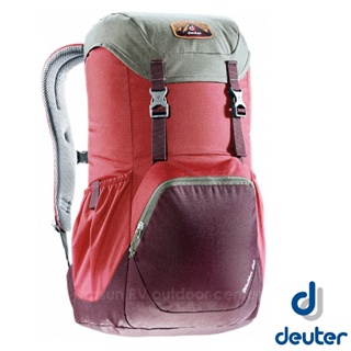 【德國 Deuter】WALKER 20 輕量透氣休閒旅遊背包20L/人體工學的柔軟肩帶_紅/紫紅_3810617