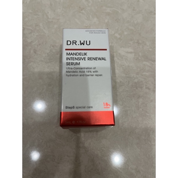 Dr.wu杏仁酸亮白煥膚精華18%(5ml）全新