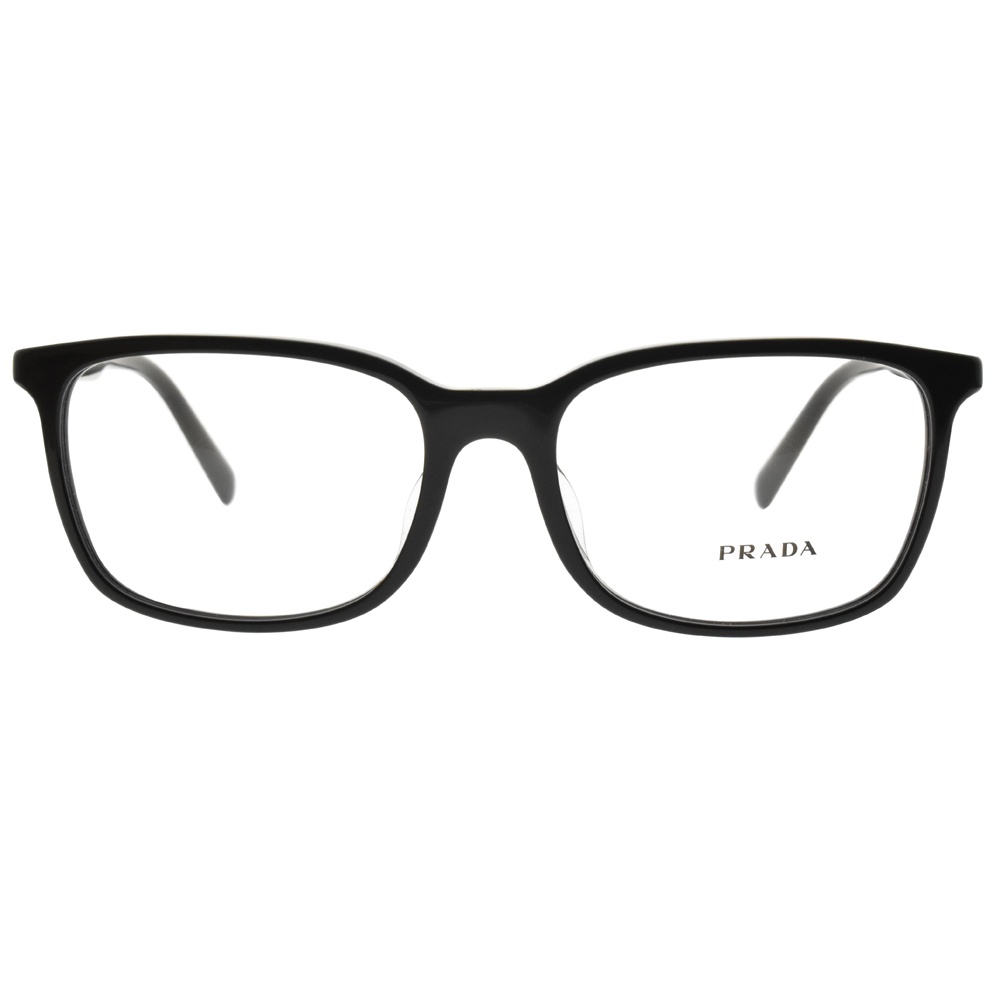 PRADA 光學眼鏡 VPR13XF 1AB-1O1 知性方框款 眼鏡框 - 金橘眼鏡