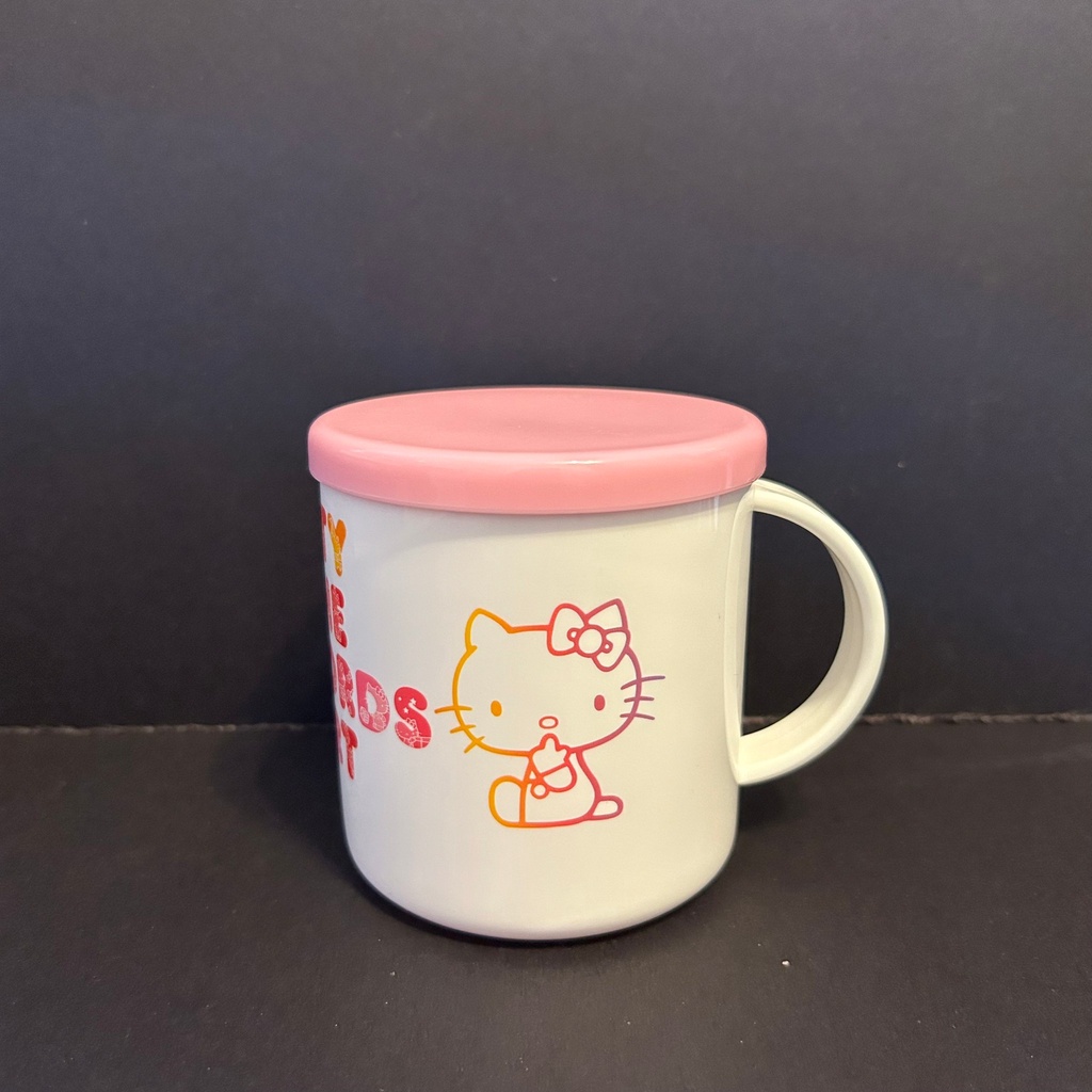 【三麗鷗Hello Kitty】KT 覆蓋水杯 400ml 隨行杯 漱口杯 杯蓋 水杯 飲水杯 喝水杯 隨身杯