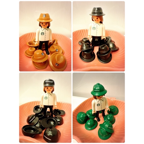 《爆爆摩人》德國玩具 Playmobil 摩比人 韓國 星巴克 零件 現貨 限定 帽子