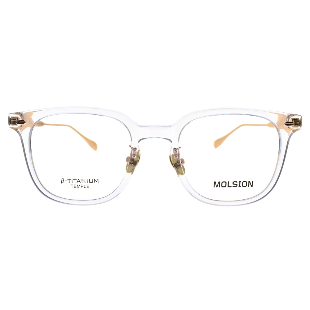 MOLSION 陌森 光學眼鏡 MJ5069 B90 細臂方框 肖戰同款 鋒芒鏡 眼鏡框 - 金橘