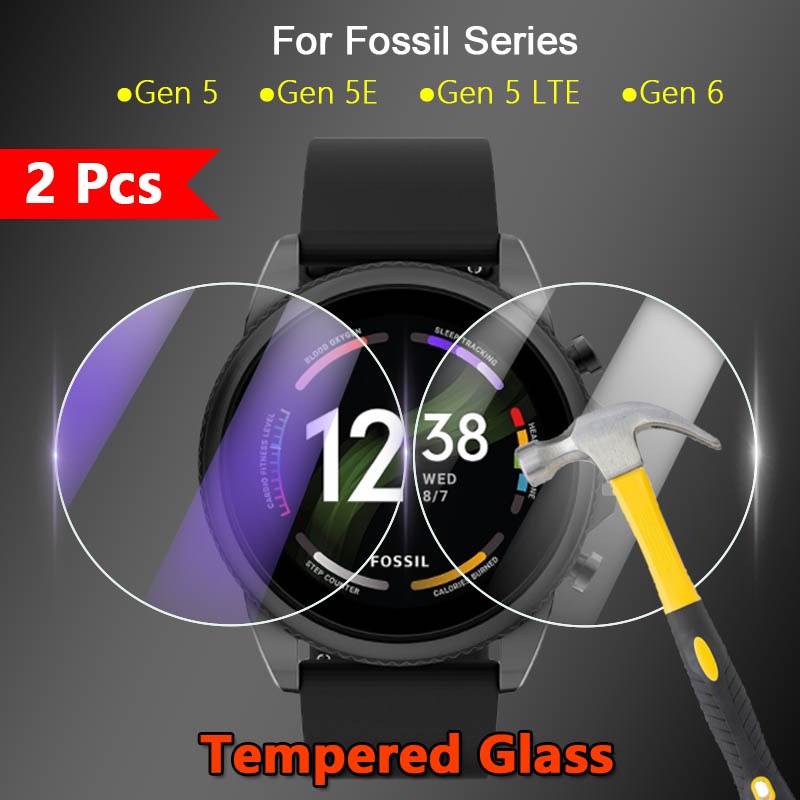 1/2/3/5 件適用於 Fossil Gen6 5 5E LTE 42mm 44mm Smartwatch 屏幕保護膜