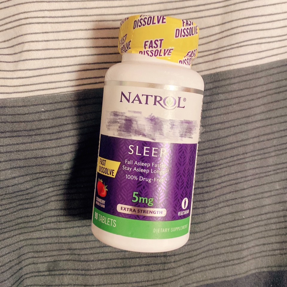 現貨 美國代購 Natrol 納妥 晚安 sleep 5mg 草莓口味 90顆 易溶錠 速效 睡搞搞 試吃 小包裝 免運