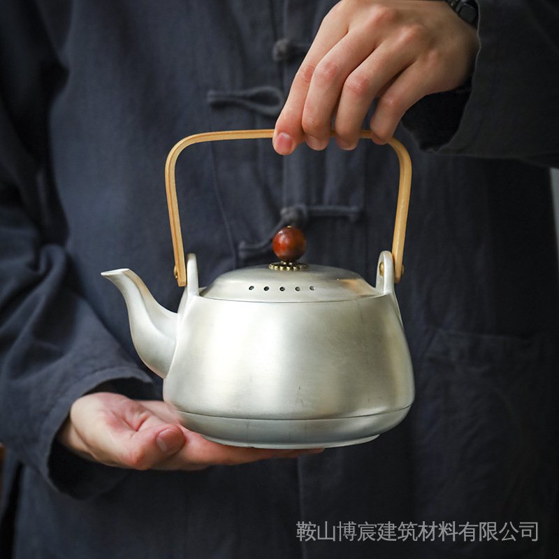 極上 大型 時代 古錫製 胡麻肌 茶壷 茶心壺 煎茶道具 約14cm www