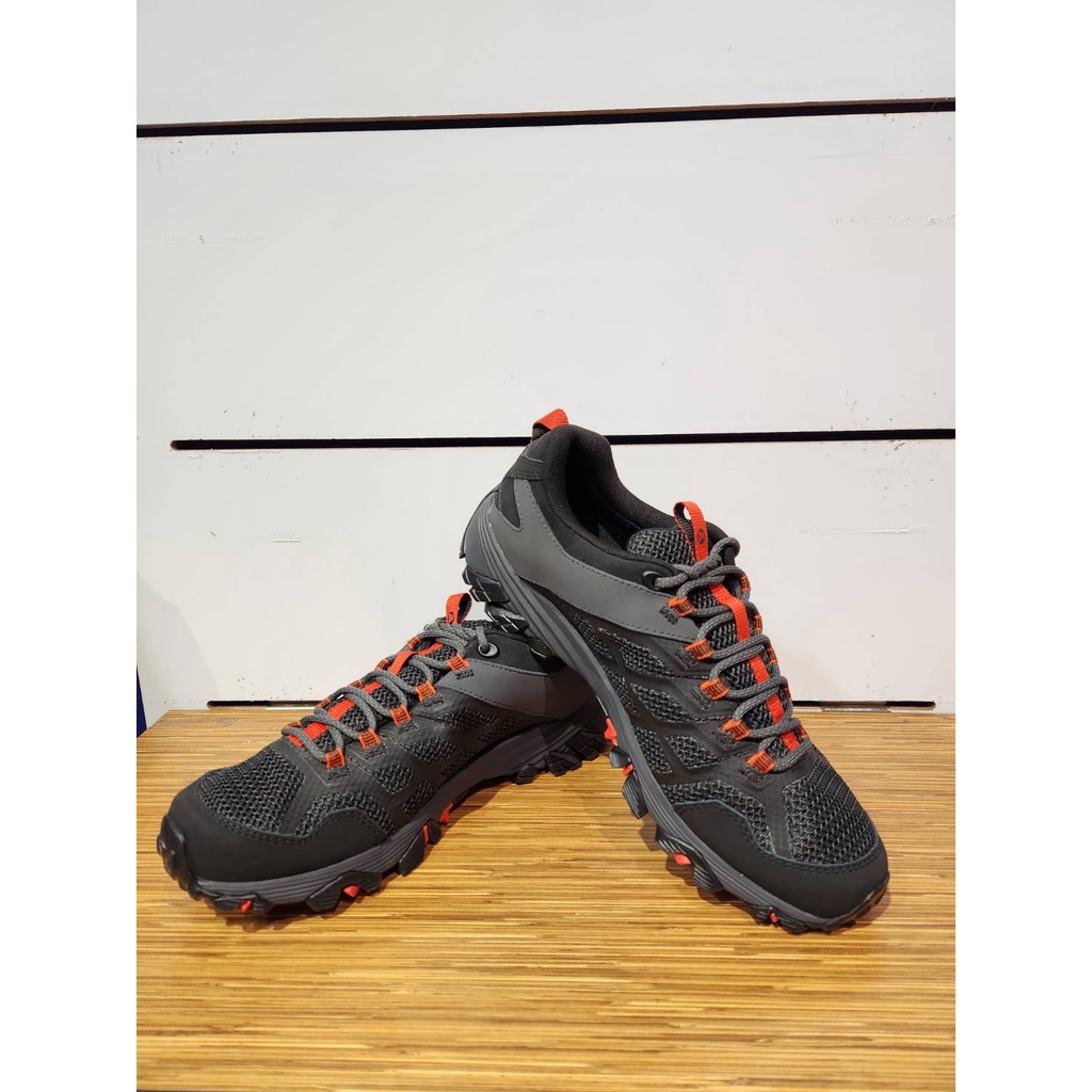 【清大億鴻】Merrell男款 Moab FST 2 Gore-Tex 戶外越野登山鞋 防水 耐磨ML77443黑橘色