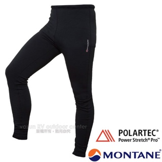 【英國 Montane】男款Power Stretch Power Pro+ 超強彈性控溫吸排保暖貼身褲_黑_MPUPR