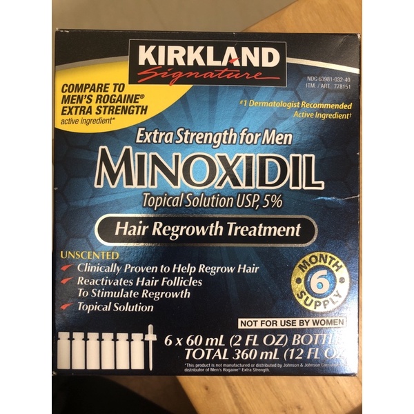 現貨.美國代購 Costco KIRKLAND(科克蘭)5% 半年份6 * 60mL/滴管 柯克蘭/液體