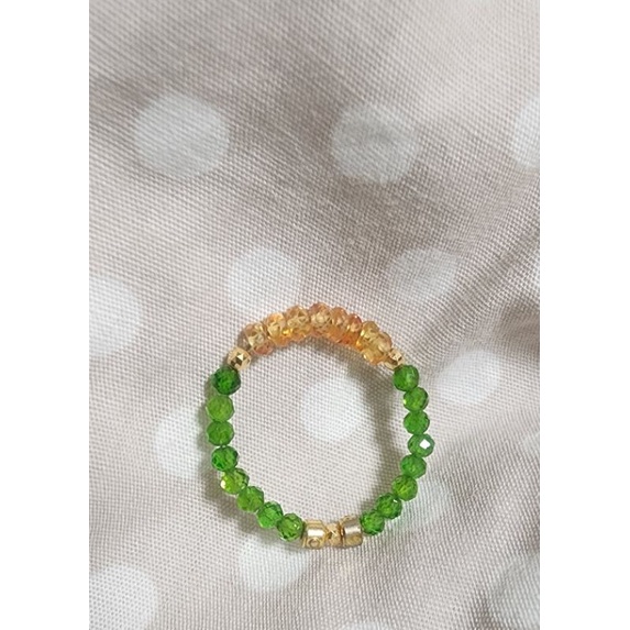 【轉售】J•jewelry 輕•珠寶💎綠透輝➕️橘彩剛戒指