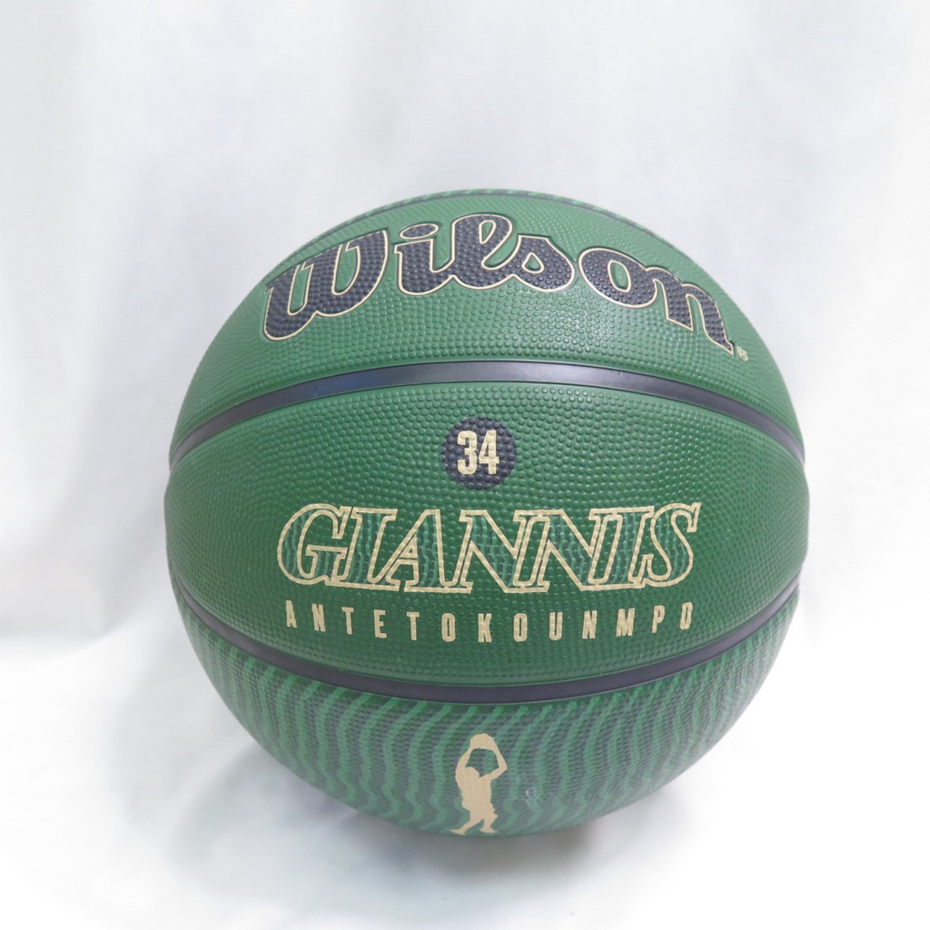 WILSON NBA球員系列 22 GIANNIS 橡膠 室外用 7號籃球 WZ4006201XB7 綠【iSport】