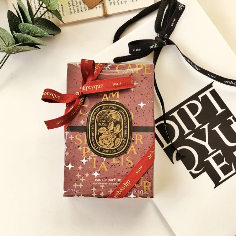 【diptyque】  玫瑰之水 淡香精 淡香水  聖誕節  情人節 限量版  75ml 附提袋